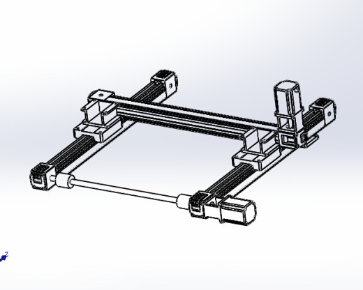 6套同步带坐标型机械手3d图纸 双轴 三轴工字型移栽机器人3D模型缩略图